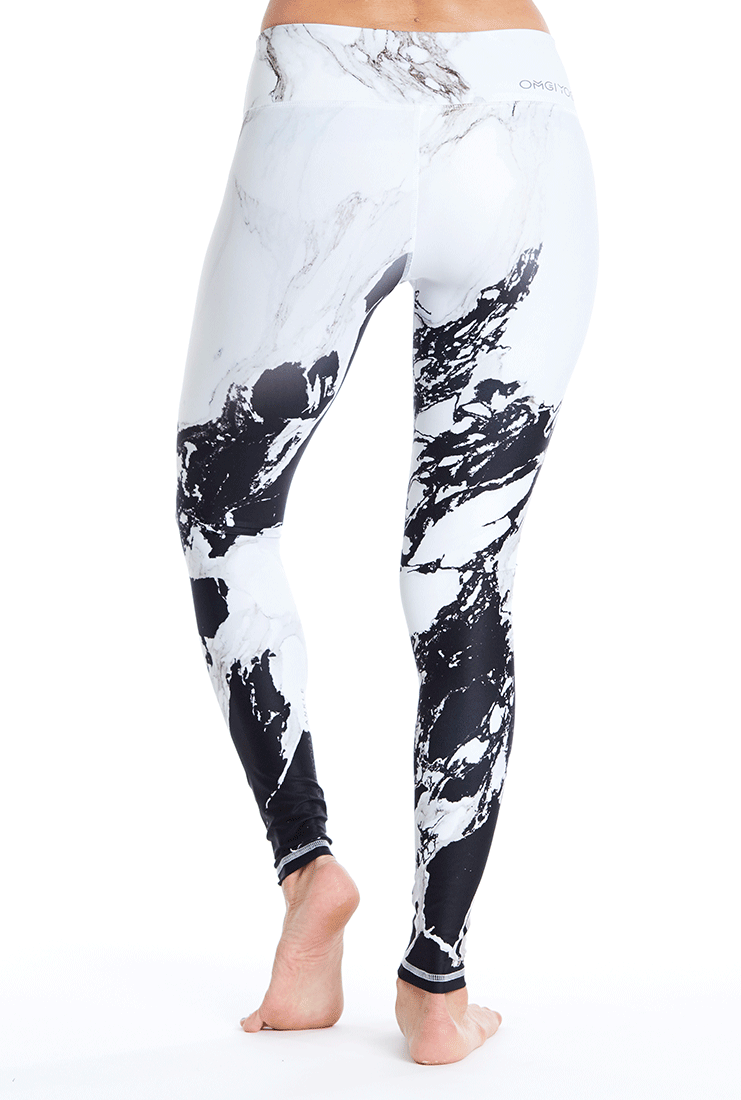 Black and white clearance marble leggings