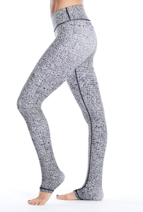 Heather Twill Leggings - Grey/Black