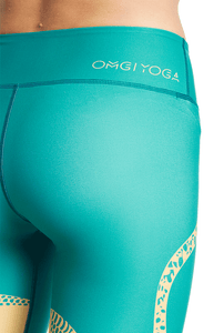 Nautilus Leggings - Teal/Gold