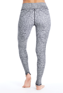 Heather Twill Leggings - Grey/Black