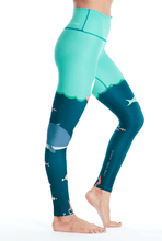 Under The Sea Leggings - Teal/Blue