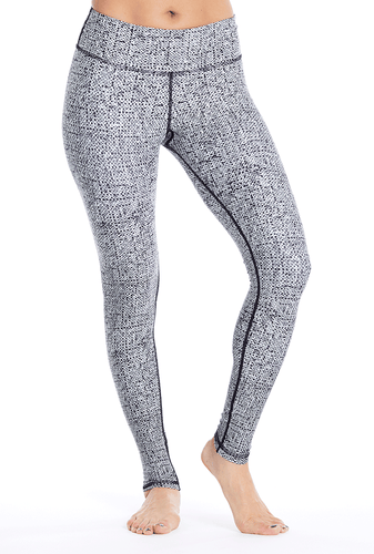 Heather Twill Leggings - Grey/Black