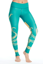 Nautilus Leggings - Teal/Gold