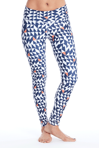 Triangle Leggings - Denim Blue